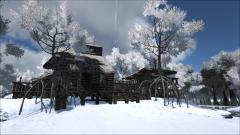 Swamp Hut in Winter