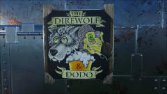 Pub sign Direwolf and Dodo