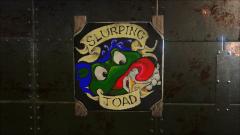 Slurping toad Pub sign