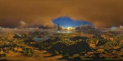 Wolf Amaterasu - Crystal Isles Sunset - 360.jpg