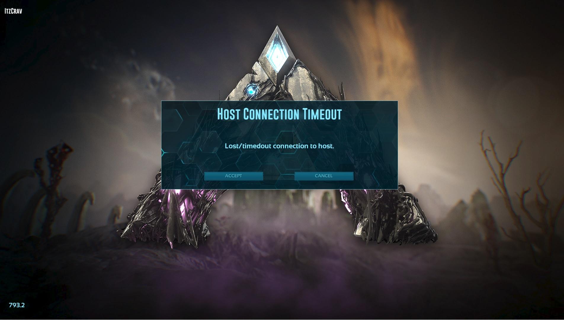 793 X Host Connection Timeout Bug Reports Support Ark Official Community Forums