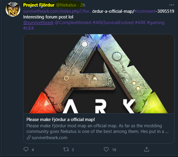 Please Make Fjordur A Official Map Game Suggestions Ark Official Community Forums