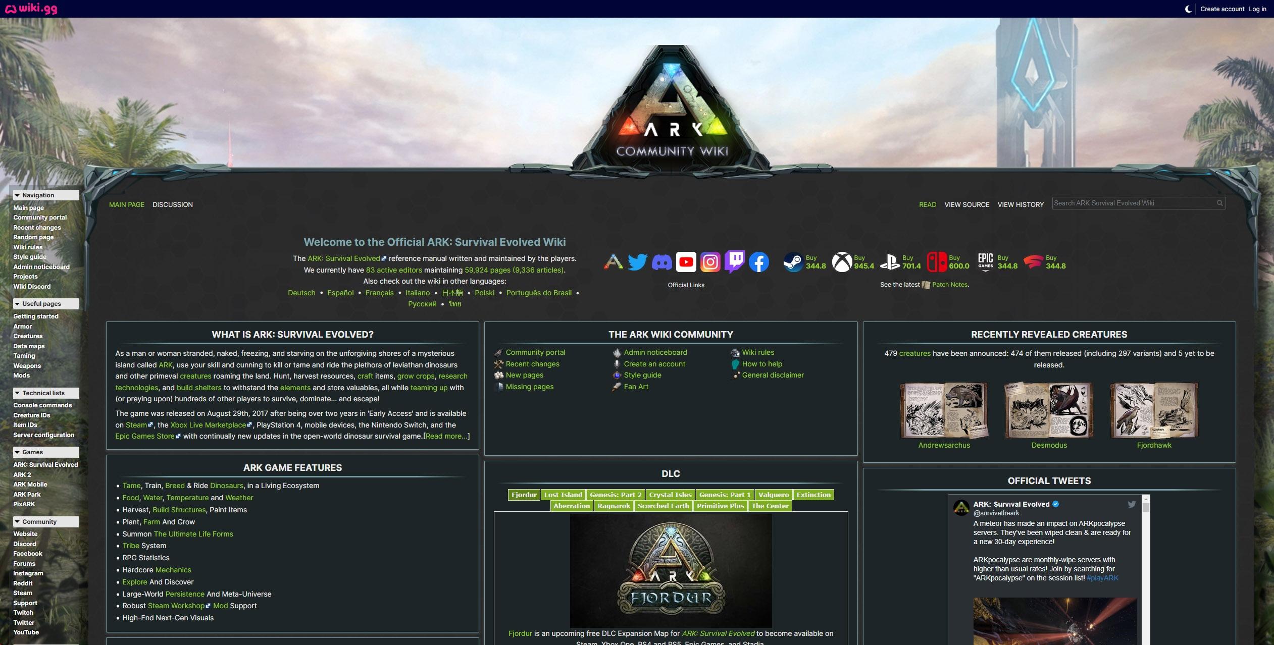 Official Ark Wiki Feedback General Discussion Ark Official Community Forums