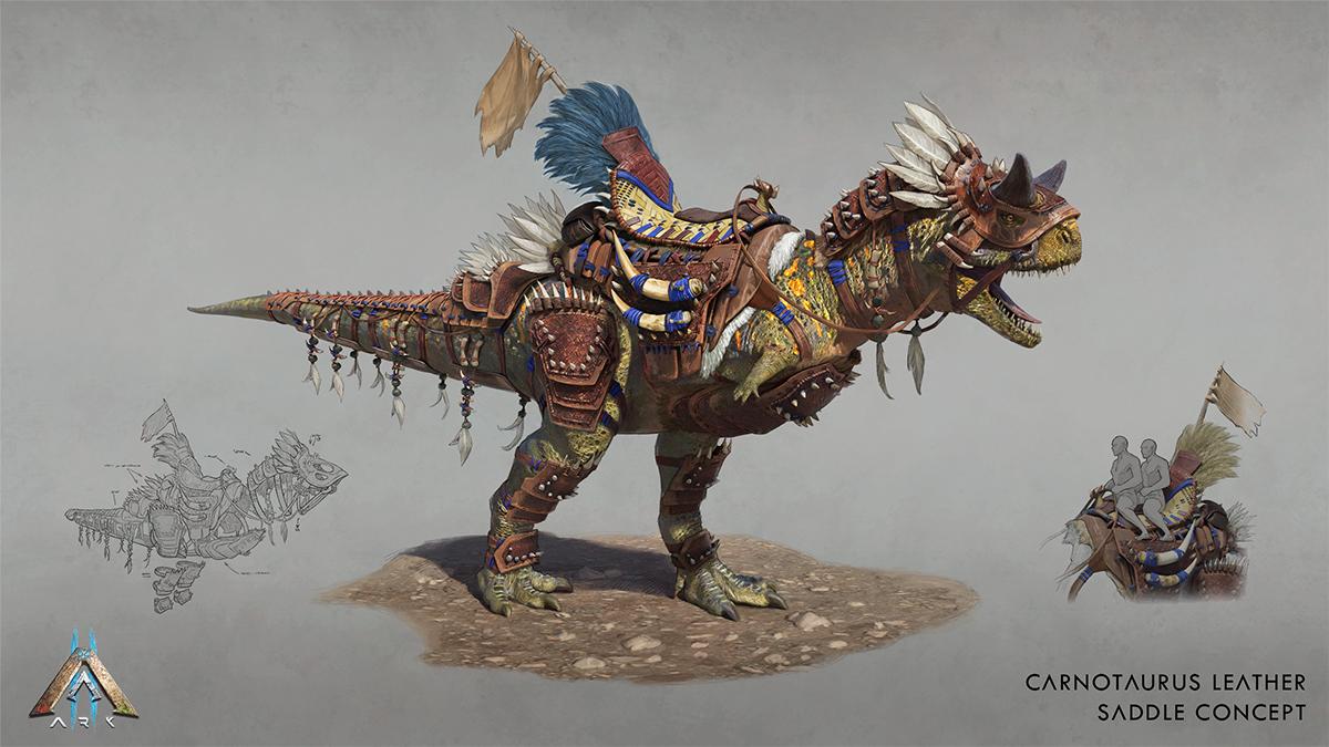 Community Crunch 359: ARK 2 Carnotaurus Saddle Concept and ASA Comparison!