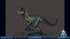 Dilophosaurus Drawing
